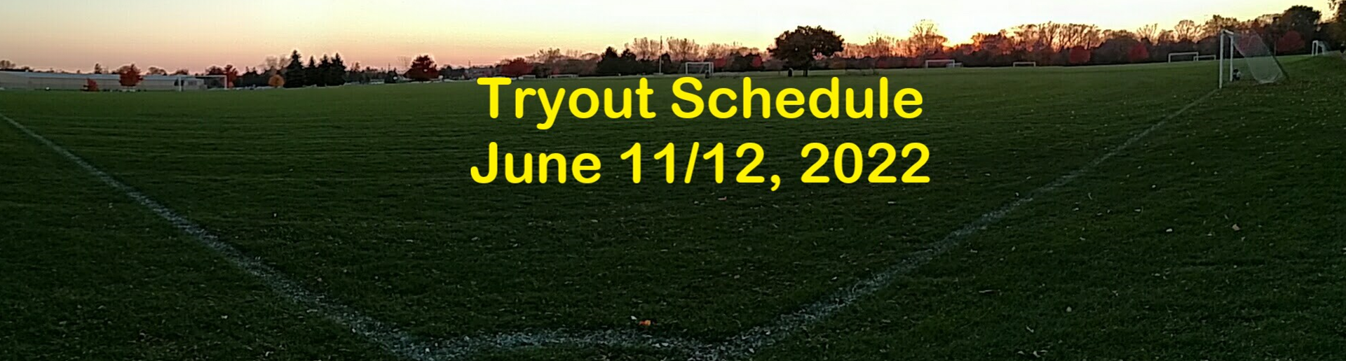 2022/23 Select/Premier Tryout Schedule